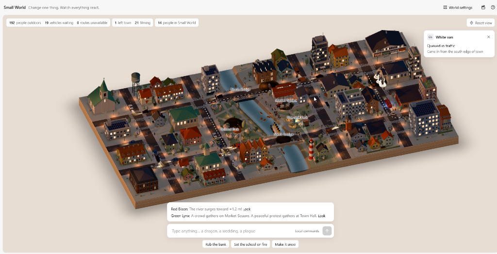 Small World 3D Isometric Miniature City Diorama Preview